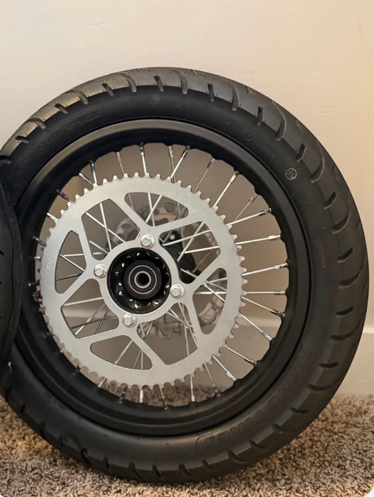 Upgraded Rear wheel kit 14in Street Tires for tuttio soleil01/yozma in10