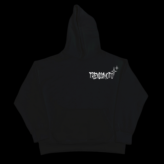 Trendz moto hoodie  - black design